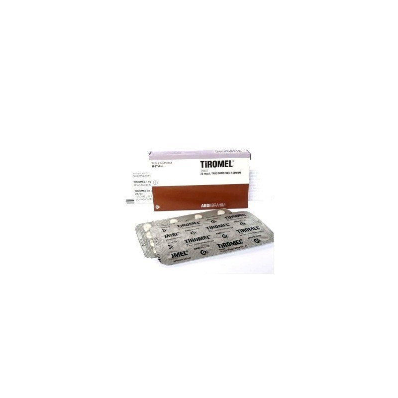 T3 TIROMEL 25mcg x 100 tabs T3 TIROMEL 25mcg x 100 tabs