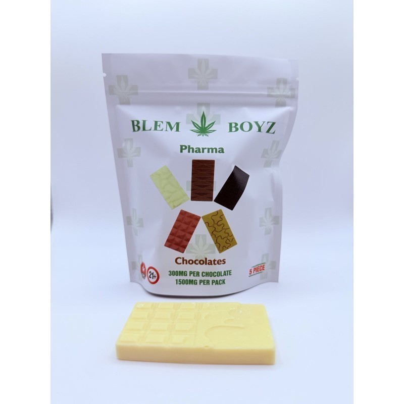 Blem-Boyz THC Chocolate 300mg x 5 Pieces