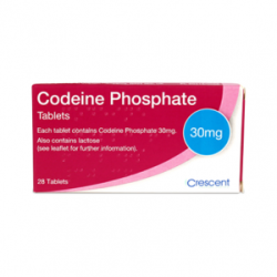 Codeine Phosphate 28 tablets by Crescent Pharma